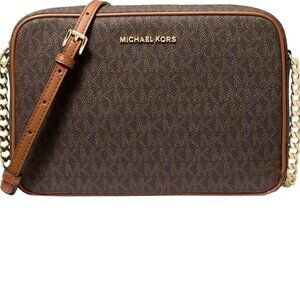 Michael Kors Jet Set Logo Crossbody Bag Brown -BRAND NEW with tags